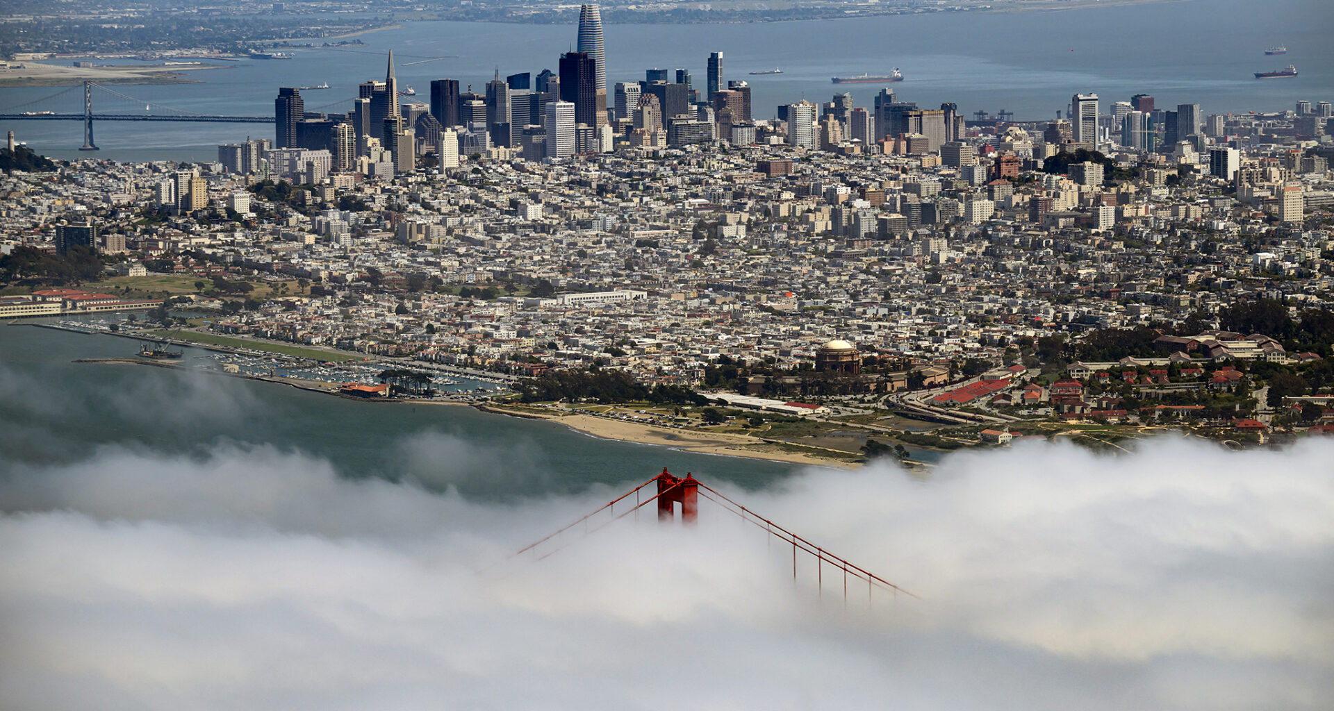 'May gray' arrives in Bay Area with 1,500-foot-thick marine layer