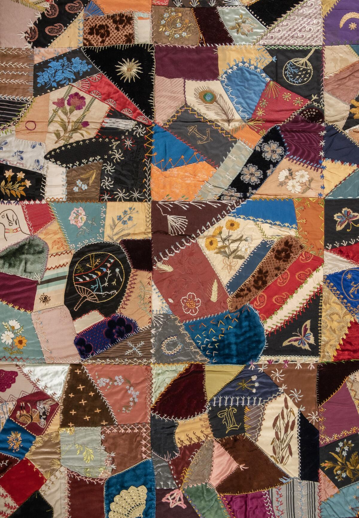 Crazy Quilt, 1888. Gift of Jennifer K. Hans, Trustee, Vincent and Geraldine Orbish Trust.