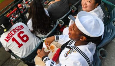 Los Angeles Angels Host Servicemembers