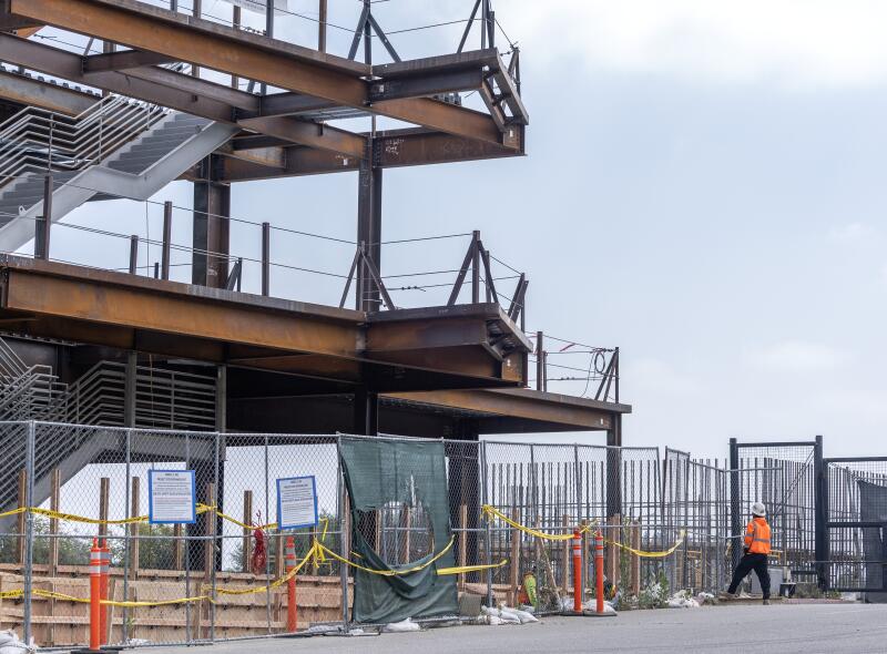 Construction is underway at the groundwater replenishment project.