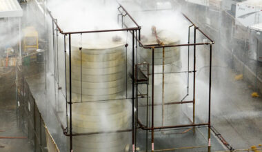 Potential crack on California toxic chemical tank could be easing pressure as officials race to prevent explosion