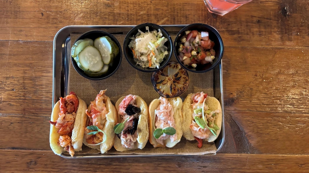 Lobster roll flights under $50 land at 317 Main Street, Driftwood Boardwalk Eatery