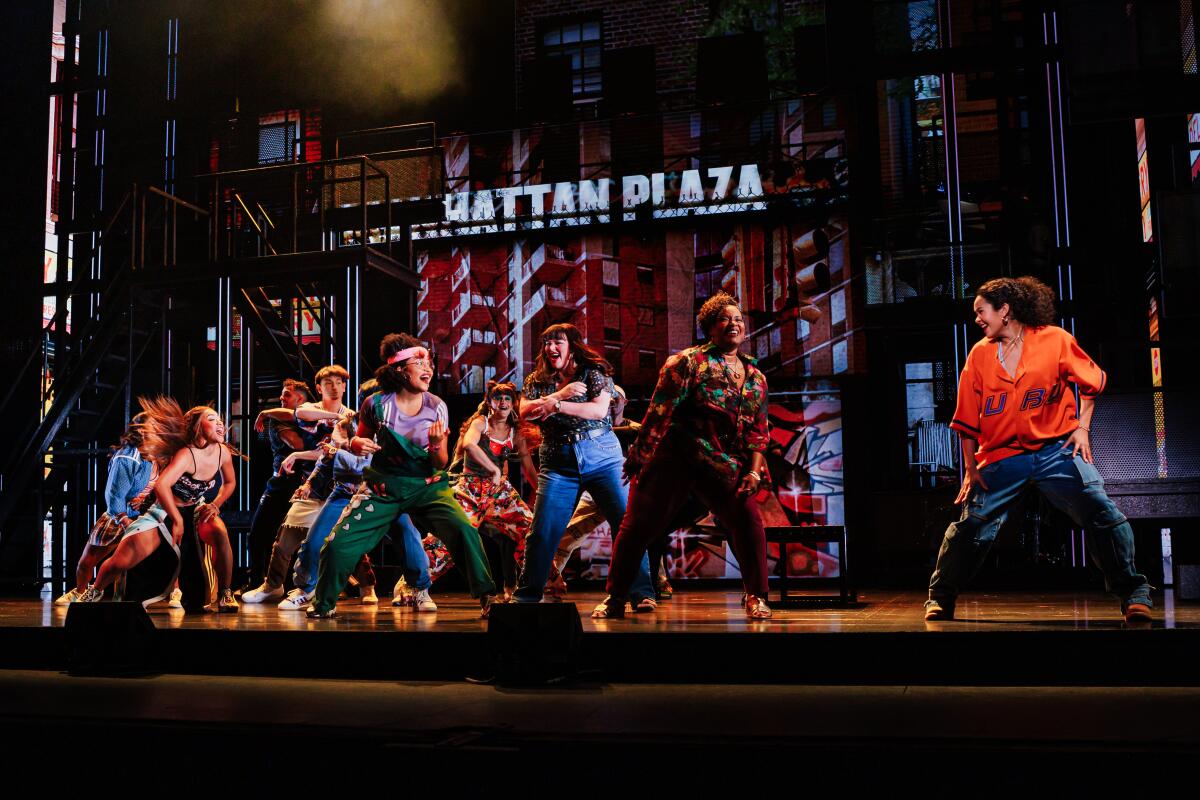 Dancers on a stage.