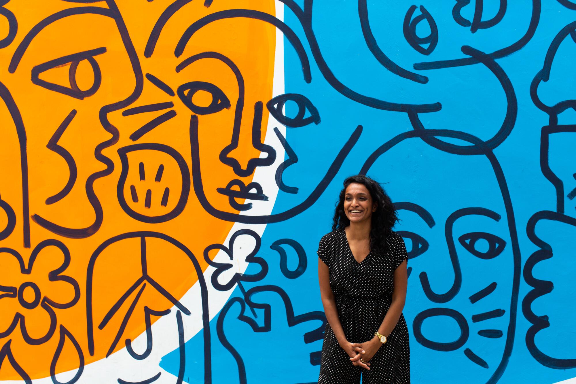 Nithya Raman when she was running for City Council.