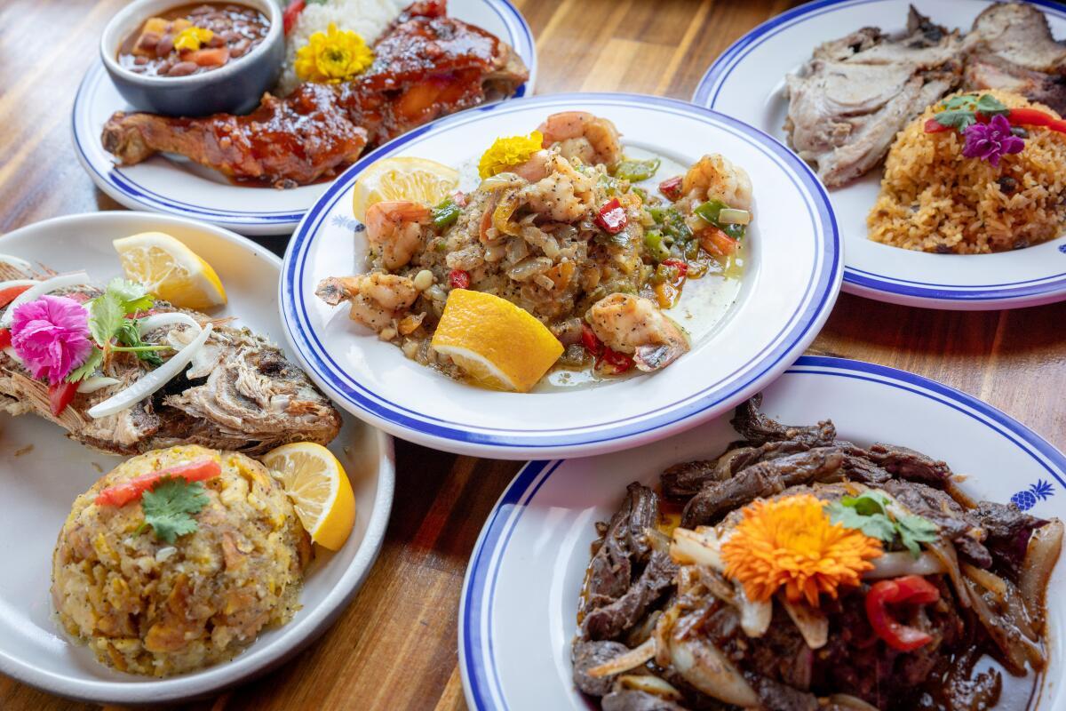 Taínos L.A. in Woodland Hills offers an array of traditional Puerto Rican plates.