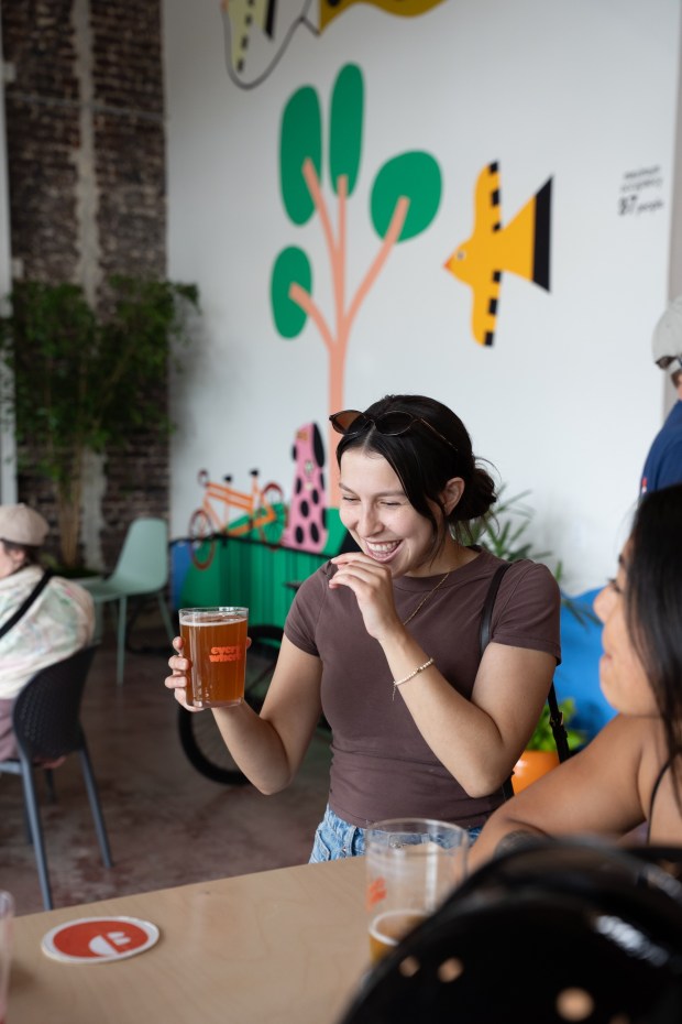 Founded in 2022 in Orange County, with another location in Long Beach, Everywhere brewery held its grand opening at Union Station's iconic Fred Harvey room in late May. (Photo courtesy of Everywhere)