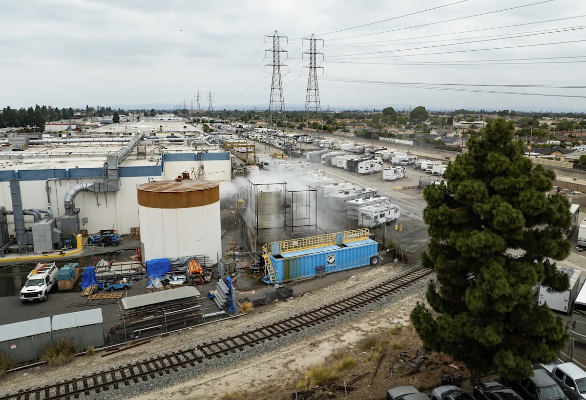 All evacuation orders lifted after explosion at California chemical tank is averted