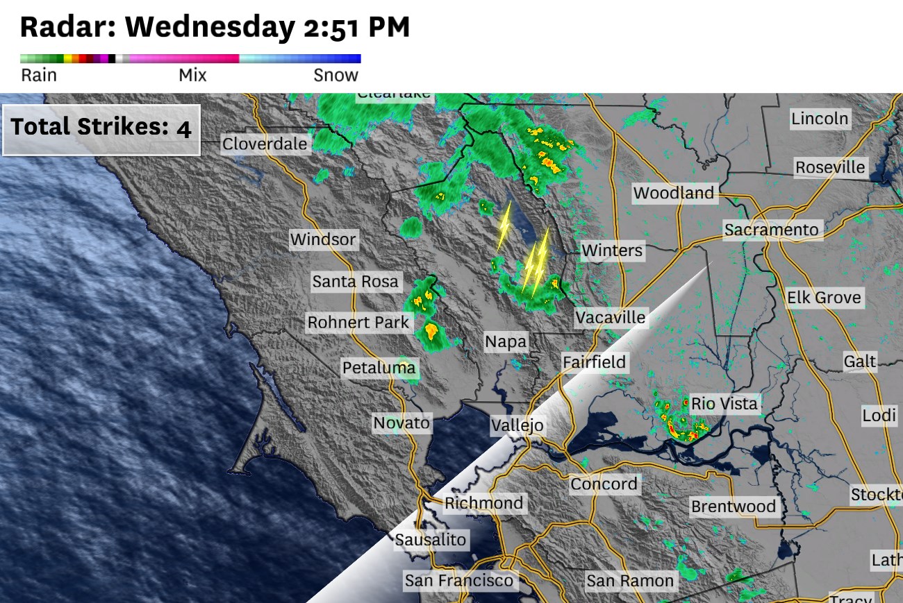 Bay Area rain chances increase from unusually wet spring system