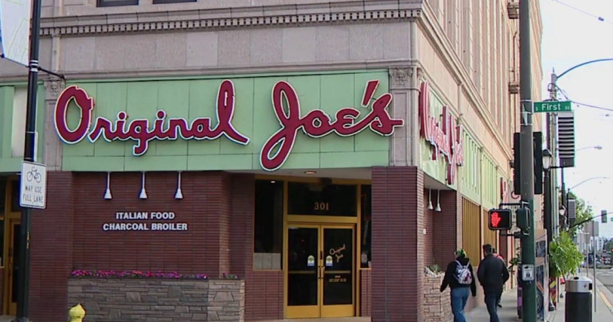 Original Joe's in San Jose: 'Not on the market, here to stay'