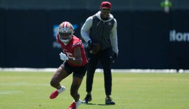 How does 49ers’ top pick look? Will rookie RB catch? Top OTA questions