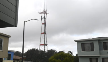 What are those big black boxes on Sutro Tower?