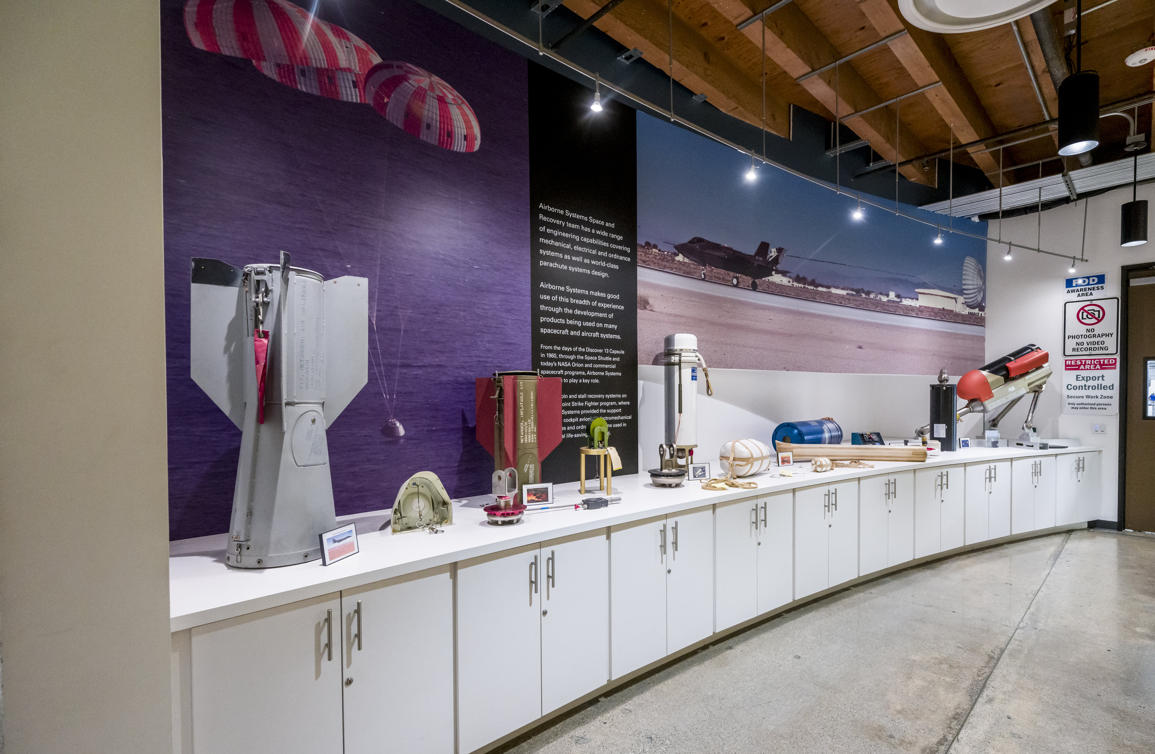 On display at Airborne Systems in Santa Ana on Friday,...