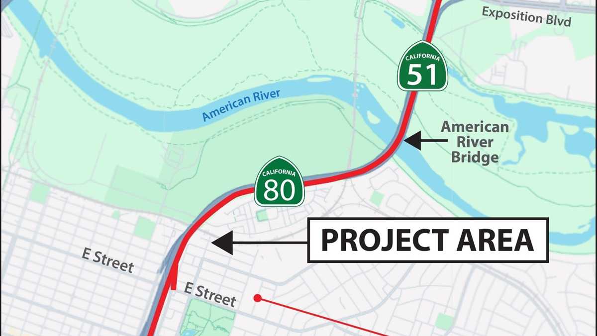 Capital City Freeway 28-hour closure set for American River Bridge work