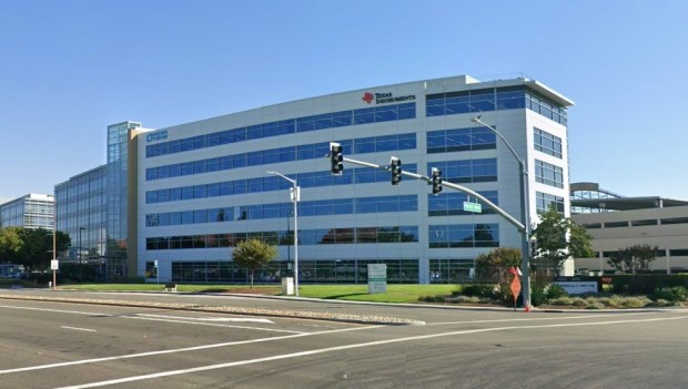4555 Great America Parkway in Santa Clara, one of two office buildings in the Great America Commons office complex, seen in September 2025. (Google Maps)