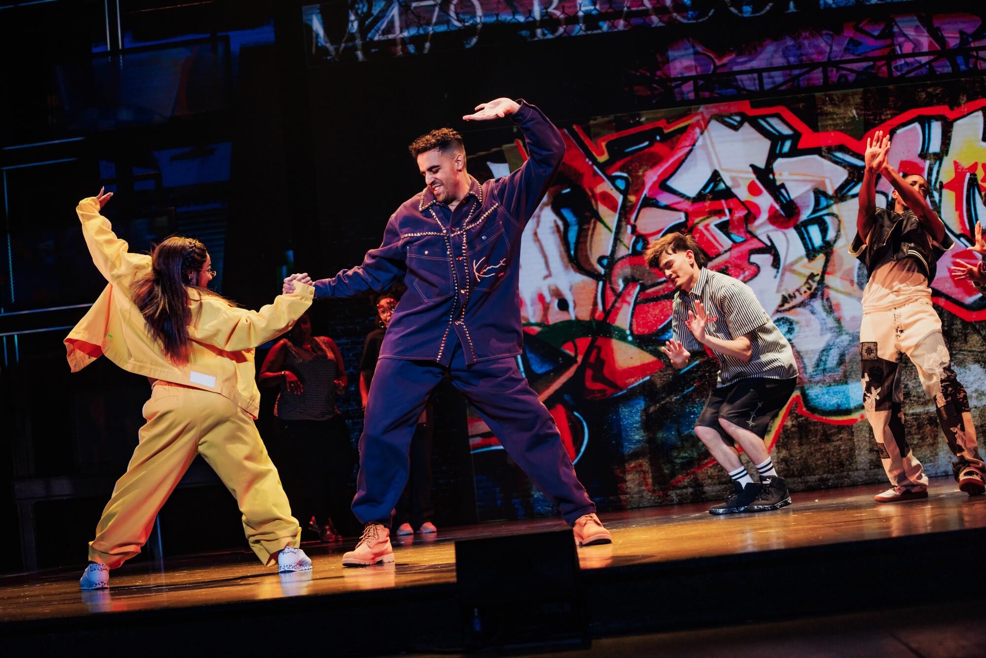 The company of the North American Tour of Alicia Keys' "Hell's Kitchen" at the Hollywood Pantages Theatre.