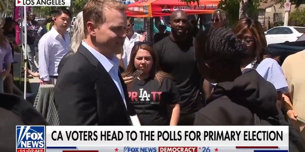 California voters head to polls for primary voting amid tight Los Angeles mayoral race