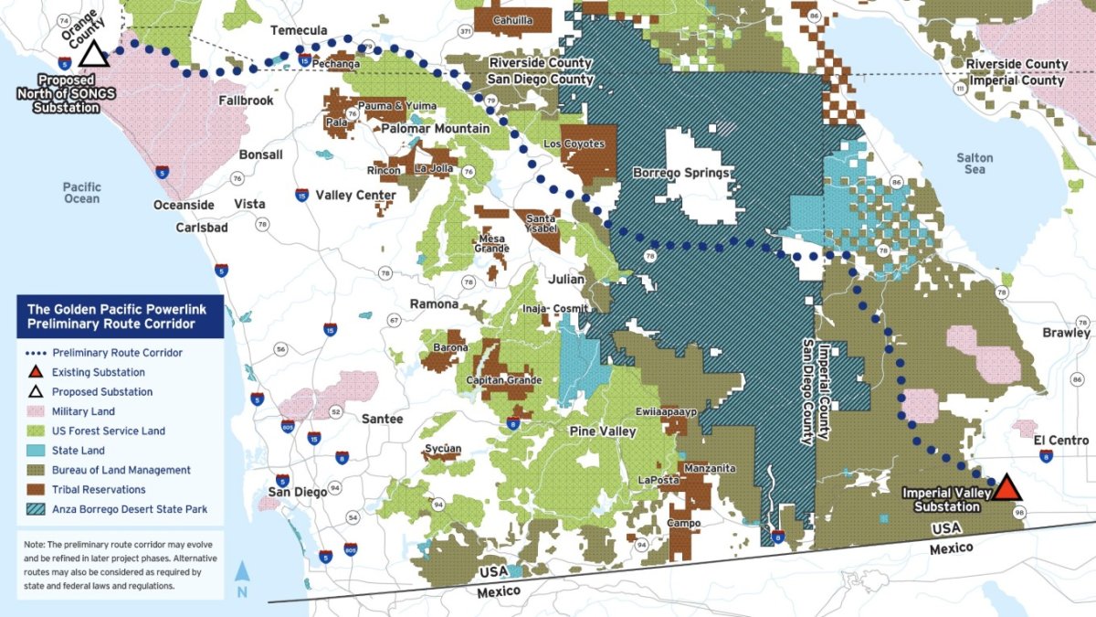 Proposed power line project would stretch across much of Temecula – NBC Los Angeles