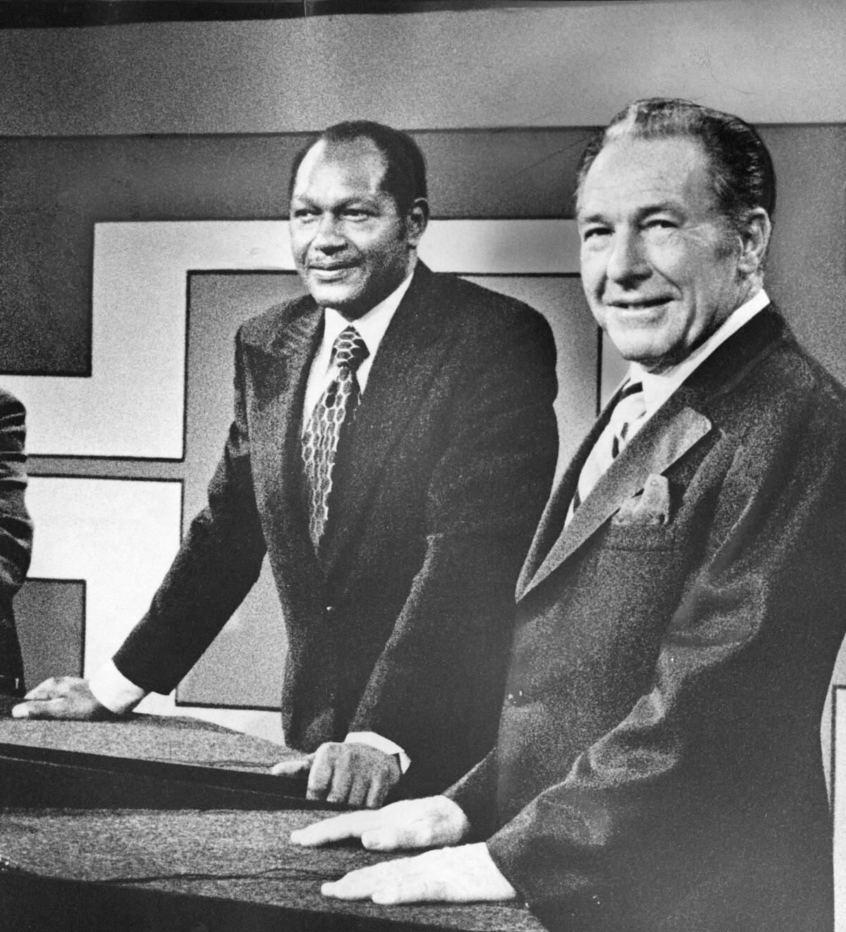 Tom Bradley in 1973 when his coalition defeated Sam Yorty