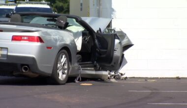 Man arrested, girl hospitalized after crashing into wall in Clovis, police say