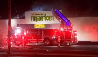 Fire breaks out at old Dollar General Market in central Fresno