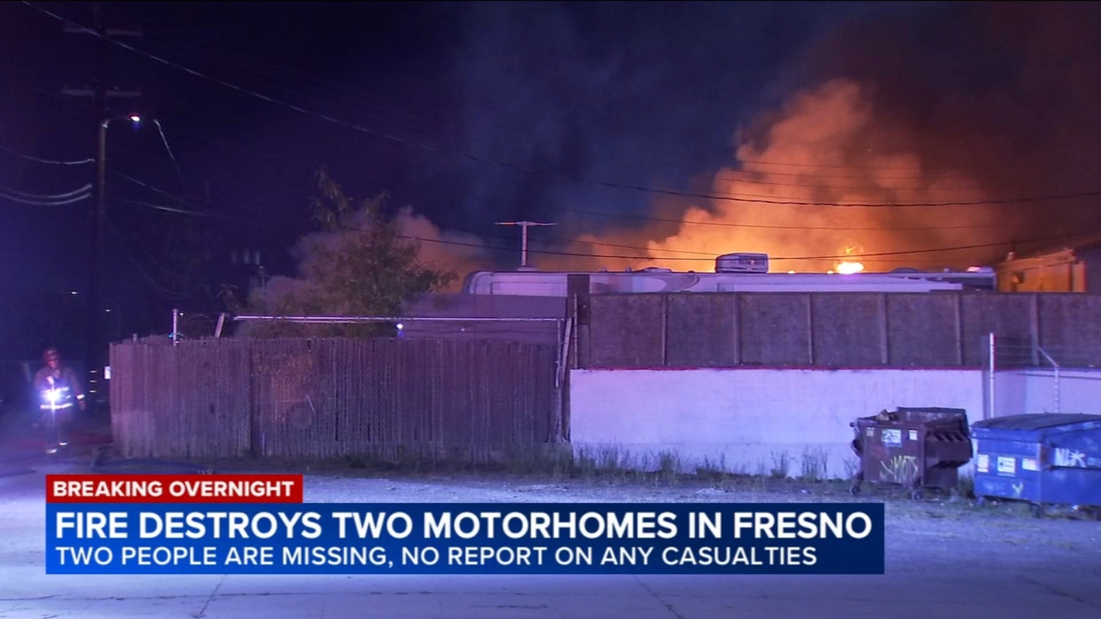 Fire in Central Fresno destroys two RVs, officials say