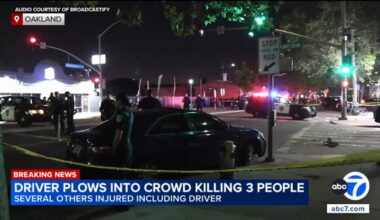 3 dead, several others injured as vehicle strikes pedestrians in Oakland, authorities say