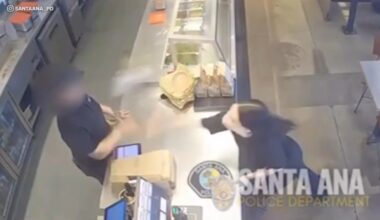 Video shows woman throwing food at Chipotle employee in Santa Ana; police search underway