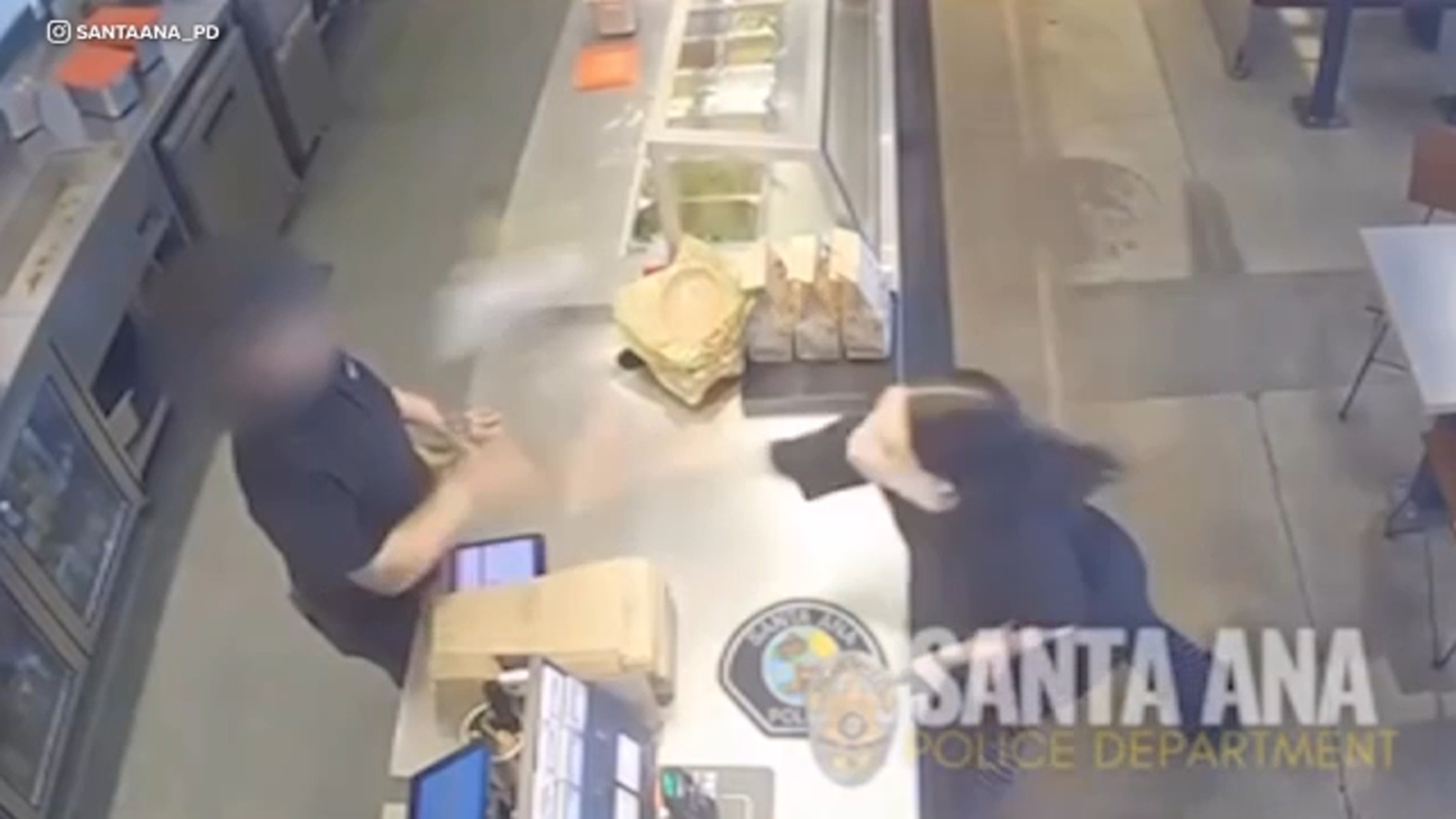 Video shows woman throwing food at Chipotle employee in Santa Ana; police search underway