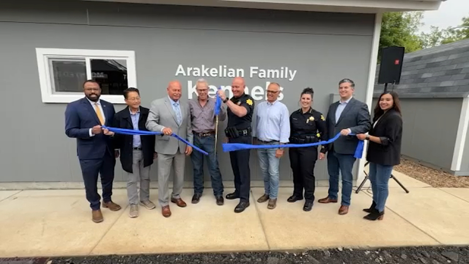Fresno Police Department celebrate opening of new K-9 kennel