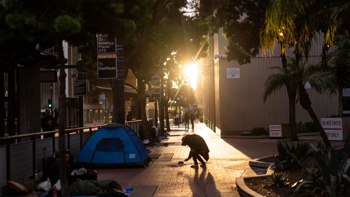 In the past year, San Diego’s unsheltered homeless people drop by double digits – NBC 7 San Diego