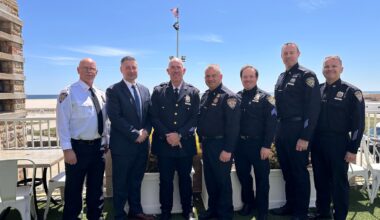 Walter Munsterman, third from left, is known around the Long Beach Police Department for his attention to detail and respectful attitude. After more than 30 years of service, he received a notable recognition.