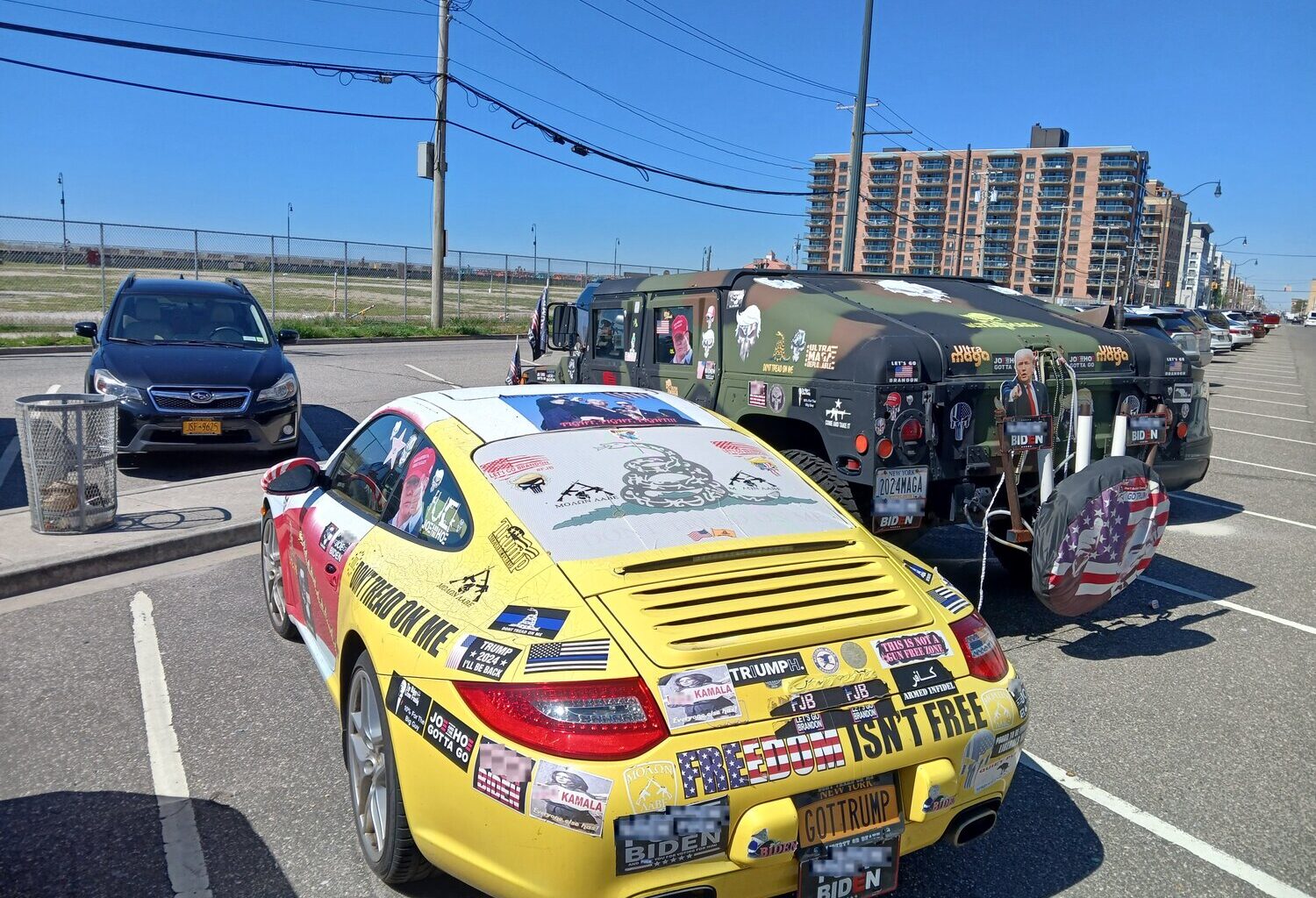 Michael Wasserman, of Long Beach, contends that his 2021 citation for violating a city ordinance infringed on his First Amendment rights by targeting the political messages on his vehicles.