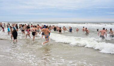 People of all ages dipped into ocean &mdash; some for their first Polar Bear Splash, some revisiting for years.