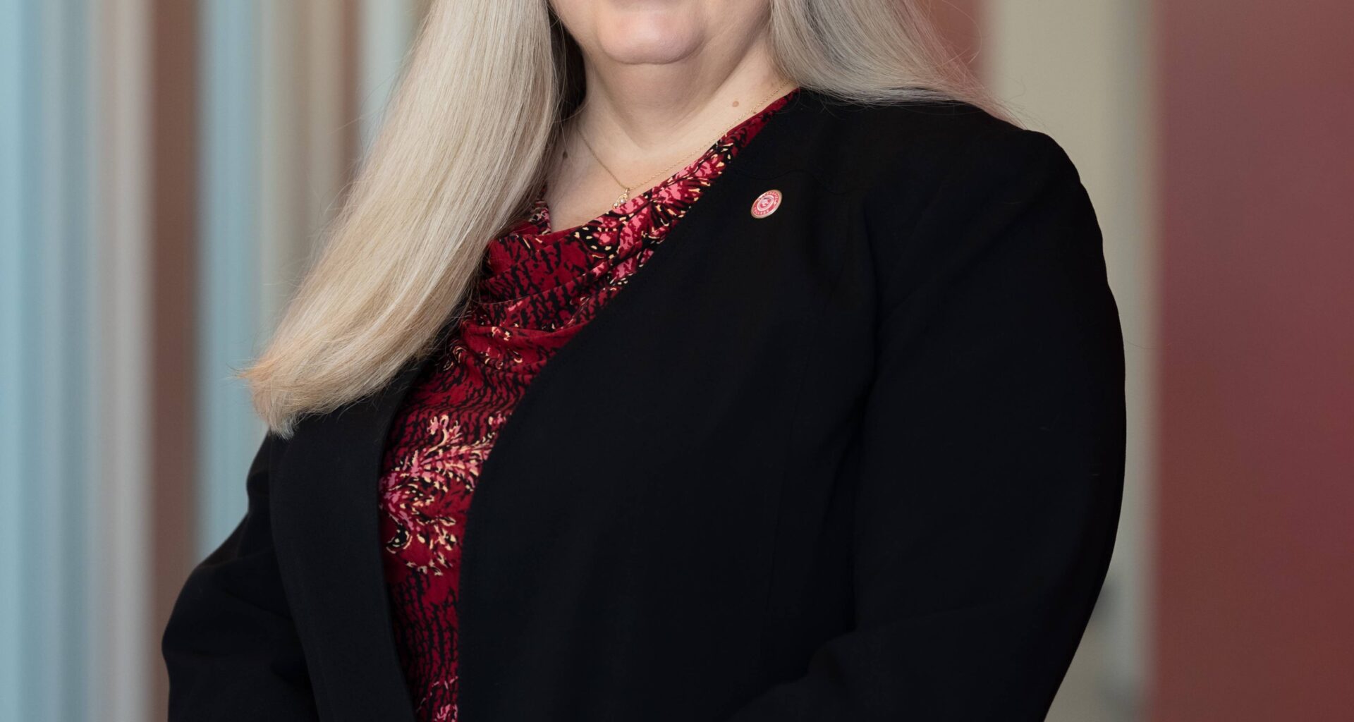 Woman wearing a blazer