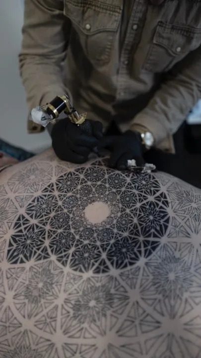 Tattooing by Dillon Forte. (Courtesy of Dillon Forte)