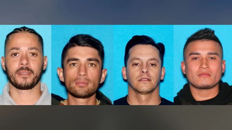 Four South American nationals were arrested for their alleged roles in an organized residential burglary crew that targeted homes in San Bernardino County. (San Bernardino County Sheriff’s Department)