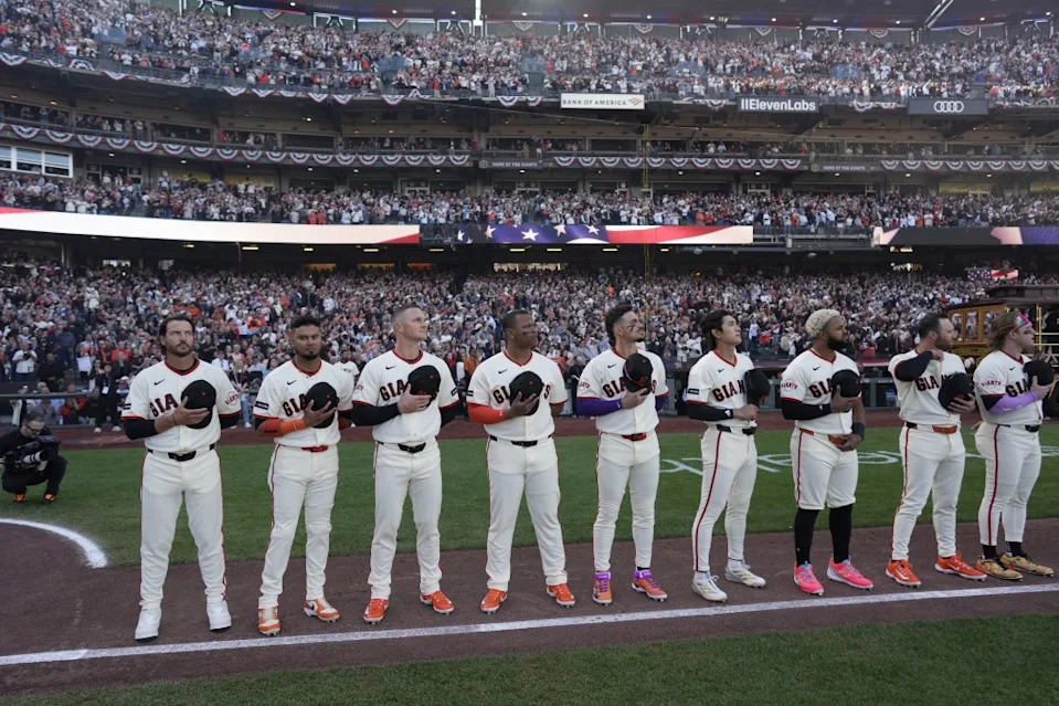 One Giants employee posted a video from Oracle Park turning in their uniform and quitting because Kushner was buying into the team. Getty Images