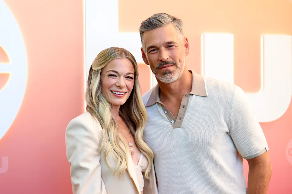 LeAnn Rimes, left, and Eddie Cibrian attend ABC's End Of Summer Soirée at Cecconi's West Hollywood on Sept. 5, 2025.