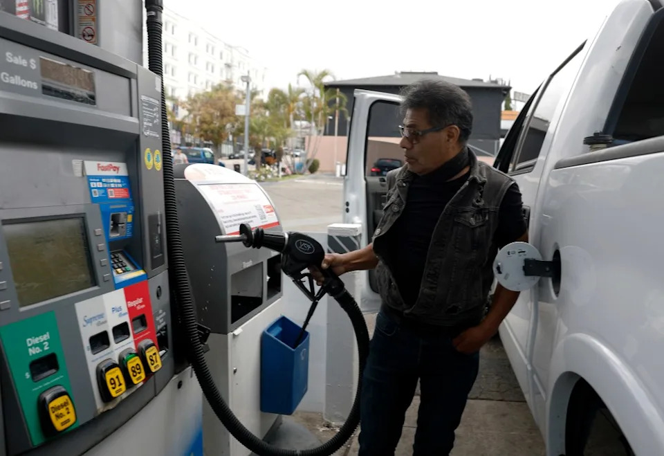 The average price of gas in America Thursday is $4.564, according to the AAA. Getty Images