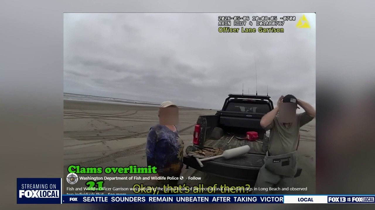Couple caught hiding dozens of razor clams in waders