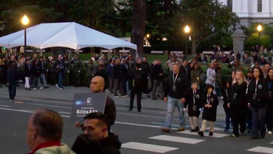 California honors fallen officers in a 2 day memorial event in Sacramento