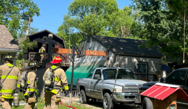 Topeka firefighters respond to fire in Oakland