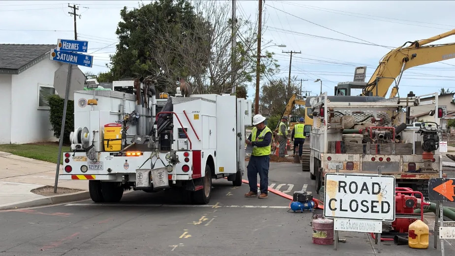 Crews respond to gas leak in San Diego's Egger Highlands neighborhood