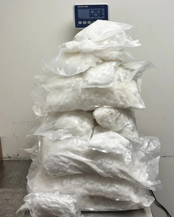 163 pounds of methamphetamine was seized at the California-Mexico border in San Diego, U.S. Customs and Border Protection announced on May 22, 2026. (U.S. Customs and Border Protection)