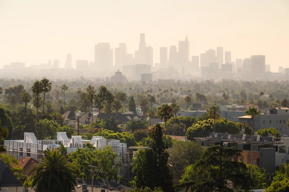 The city of Los Angeles recorded the largest loss at 0.9% of residents. Getty Images