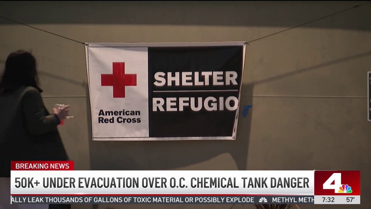 4 of 5 evacuation centers in Orange County reach capacity over Garden Grove incident – NBC Los Angeles