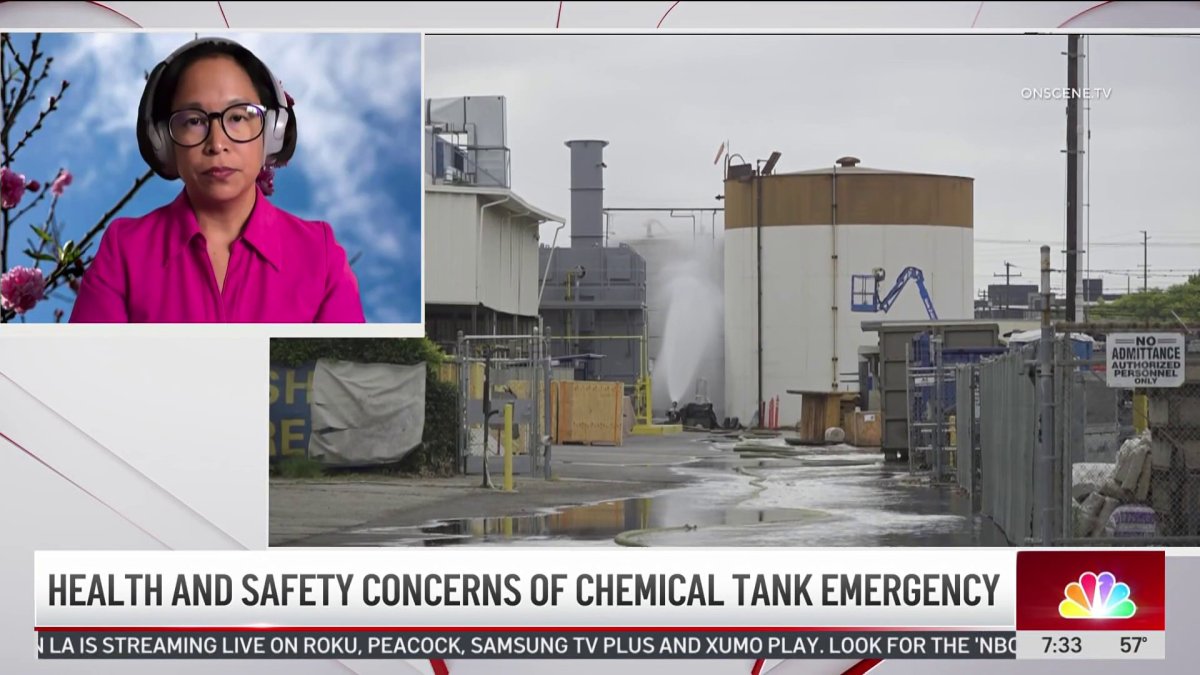 Chemist addresses health, safety concerns of chemical tank emergency – NBC Los Angeles