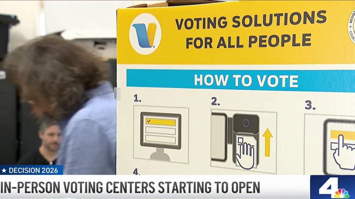 Over 100 in-person early voting centers open Memorial Day weekend in LA County – NBC Los Angeles