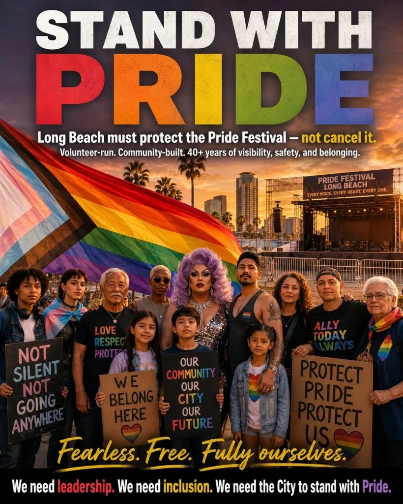 The group that puts on the festival said the city needs to do more to protect the community. Instagram/@lbpride