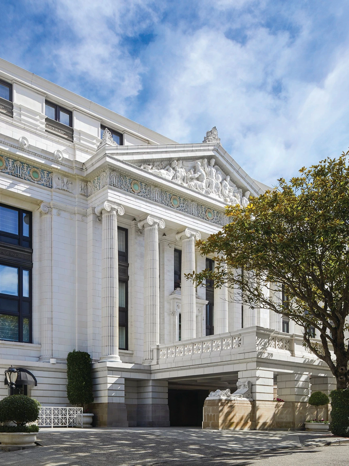 The historic facade of The Ritz-Carlton, San Francisco. PHOTO COURTESY OF BRANDS